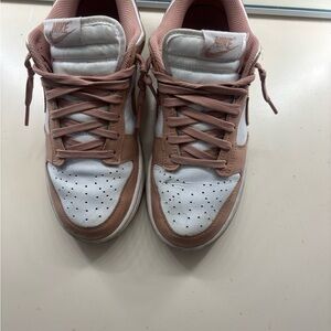 Nike Women's Blush and White Sneakers